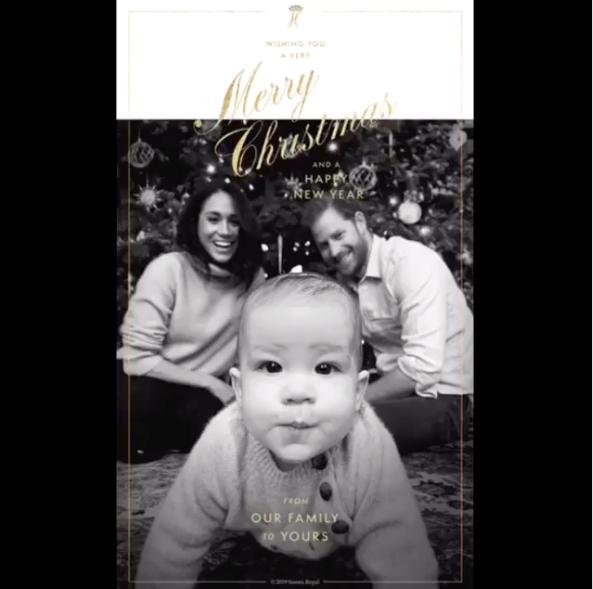 哈里梅根发布圣诞新照,2018年12月14日梅根哈里圣诞照