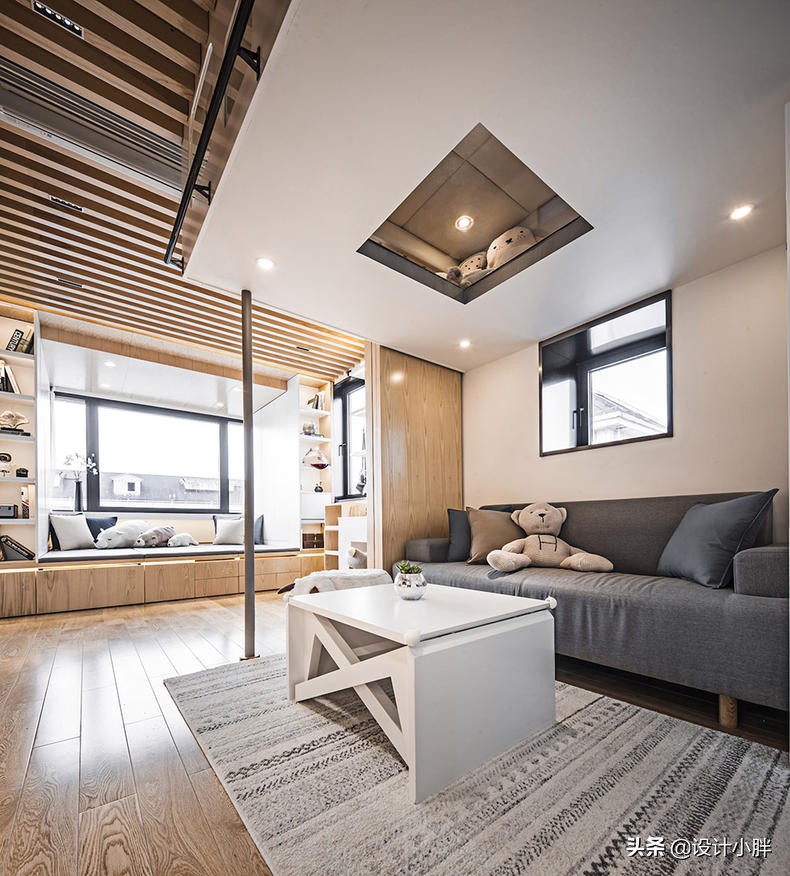 上海不到34㎡的老公房,“翠玲珑”设计,竟容纳祖孙三代五口人