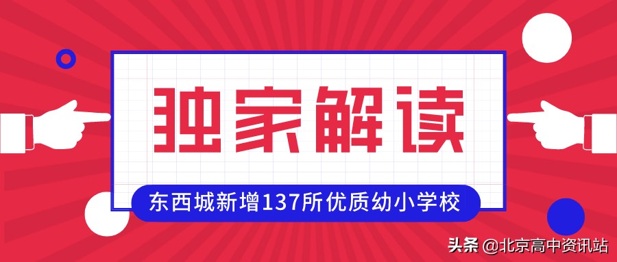 北京东城区市重点幼儿园,北京西城东城新增中小学校