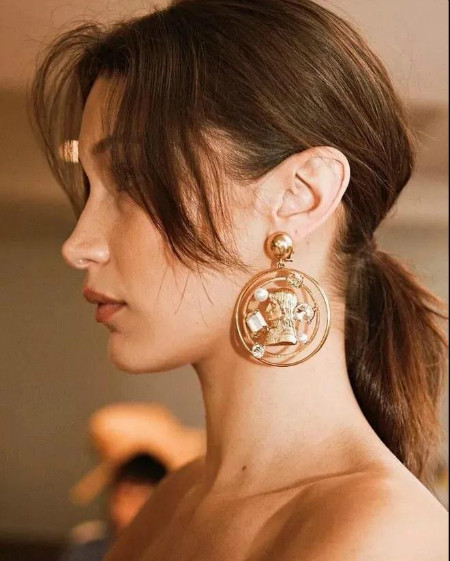 耳环款式图银,优雅耳环必备款式图片大全