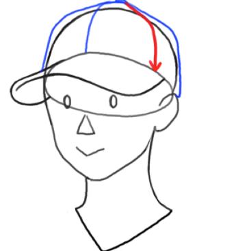 画帽子教程鸭嘴帽,DIY棒球帽怎么画最简单