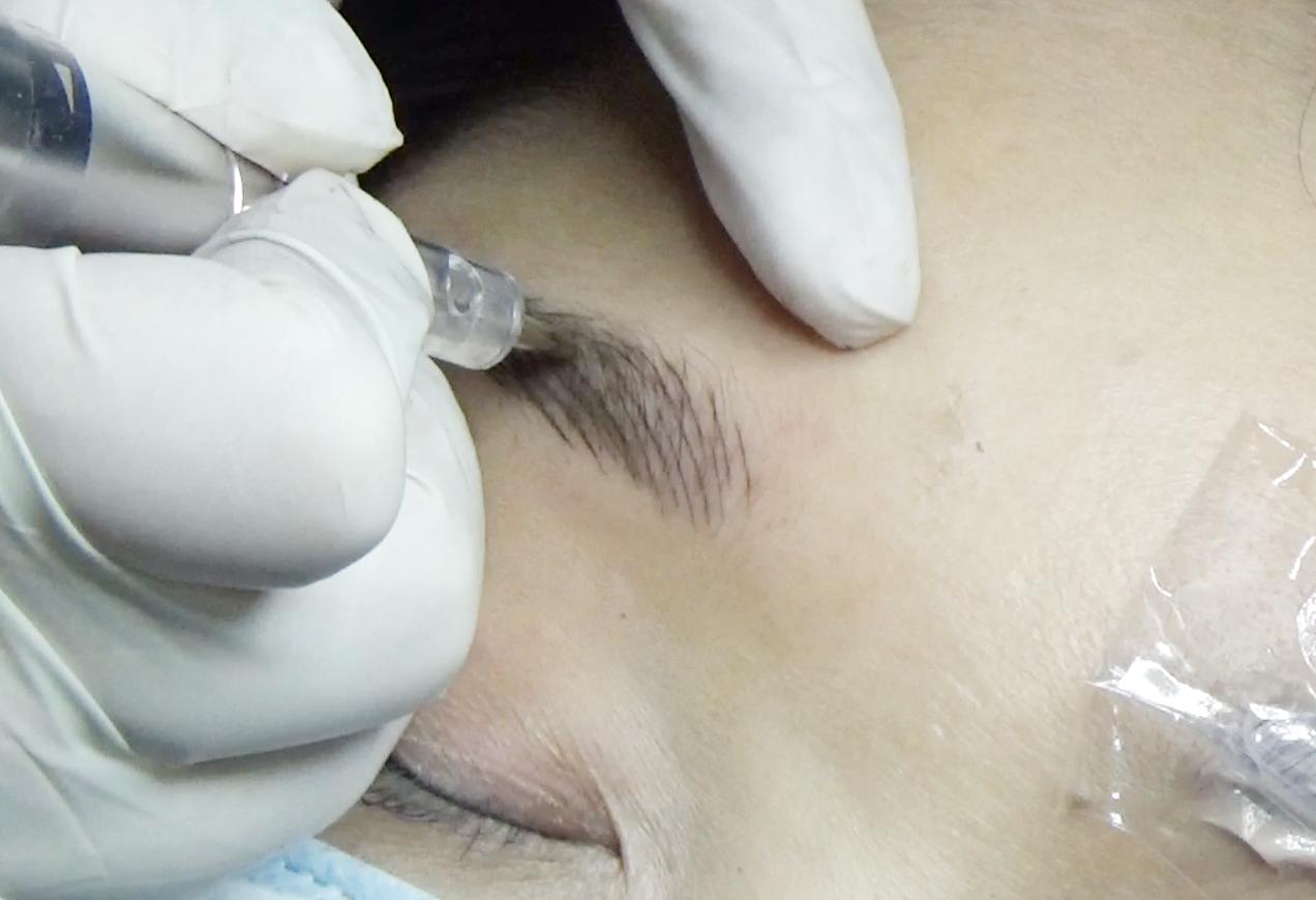 纹绣师专用野生线条眉硬性眉笔,新手纹绣师怎么快速画眉框线条