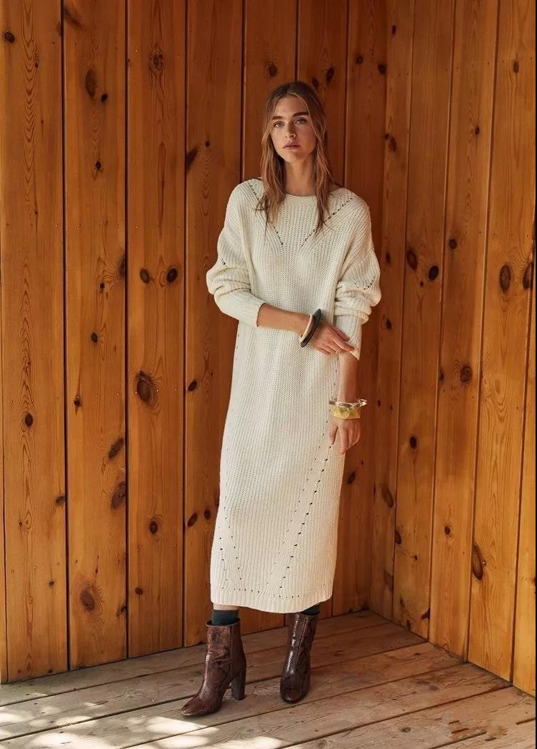 今冬火了一种裙子：叫“毛衣裙”，温暖舒适又时髦，秋天穿好适合