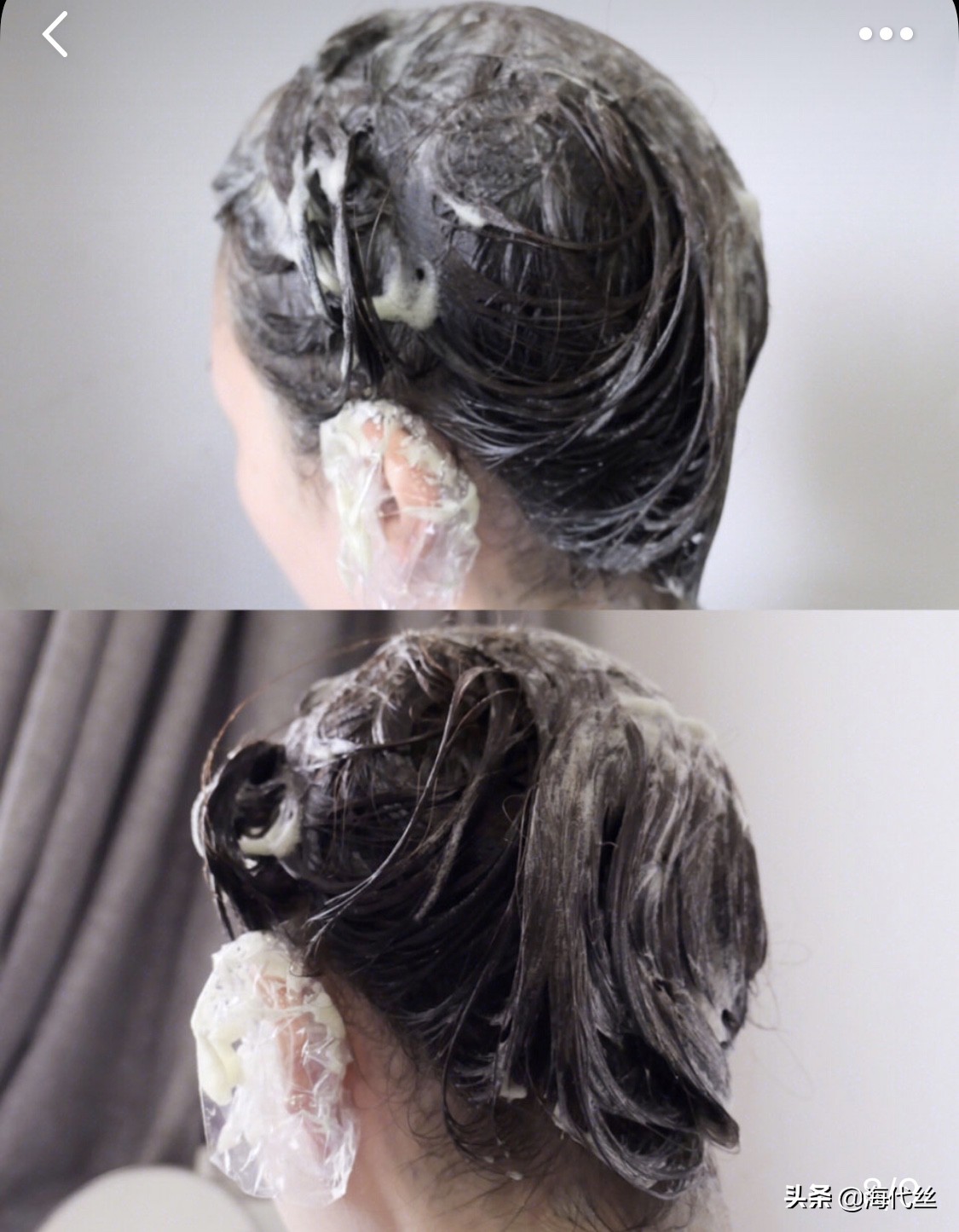 花王泡沫染发剂silveryashgray,自己在家染发花王