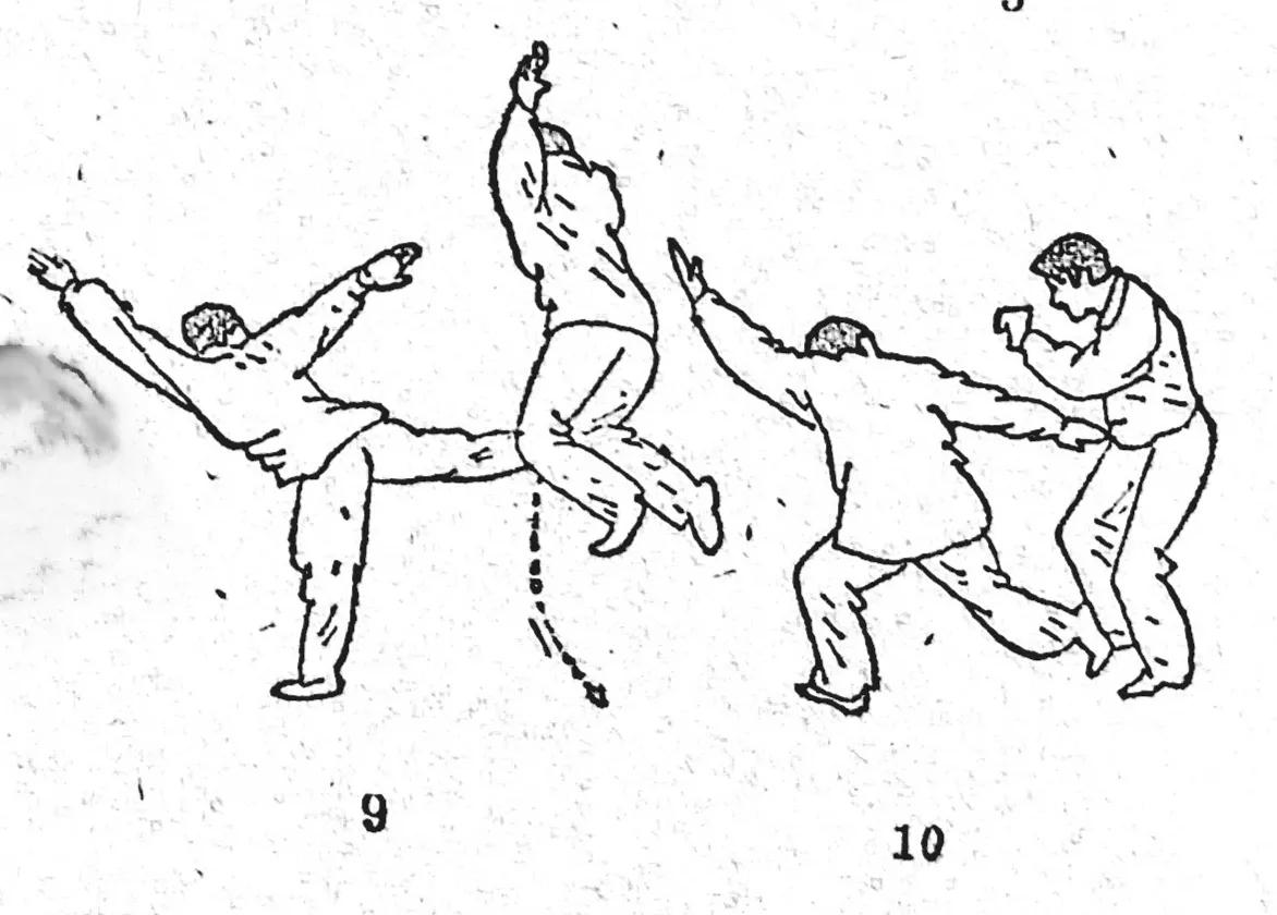 中国传统武术鸳鸯脚,国术腿法招式
