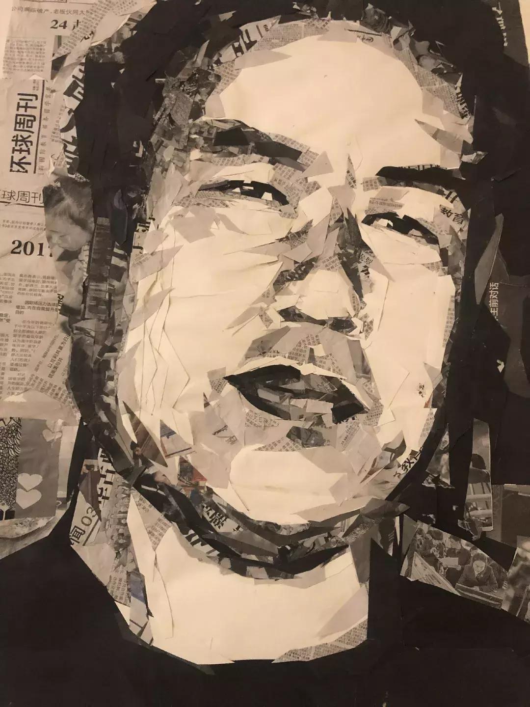 “西北奇葩”阳朵姥姥用报纸、碎布、树叶作画,惊艳!