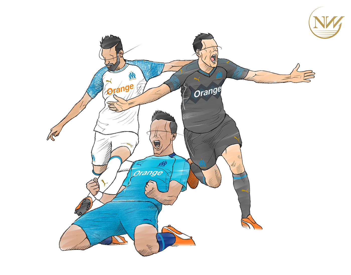 彪马球衣的暗纹设计，充满细节