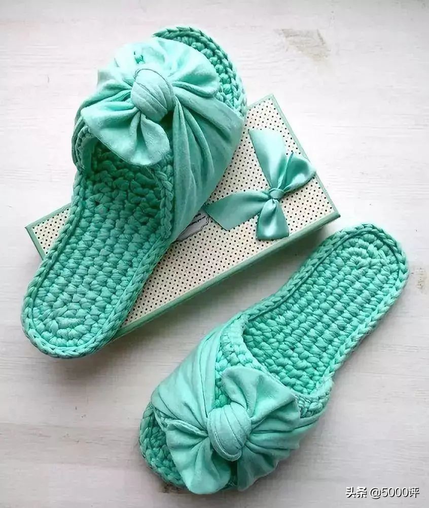 手工钩毛线拖鞋多少钱一双,毛线拖鞋钩编教程