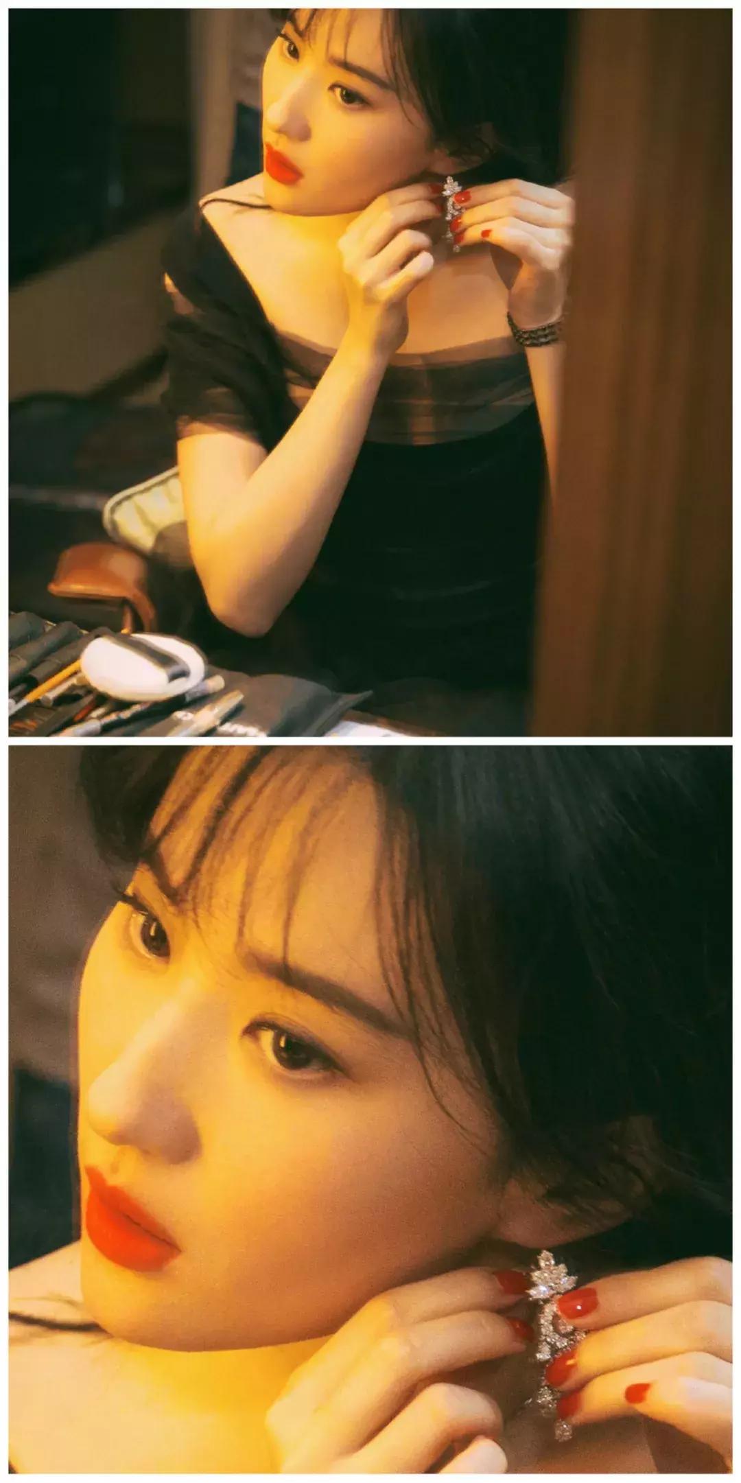 刘亦菲耳环搭配图片,刘亦菲脸小吗