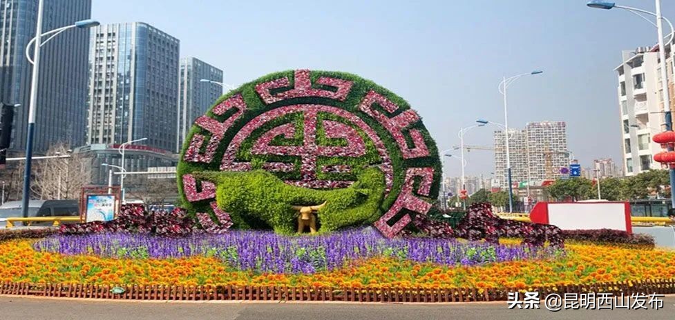 昆明立体花坛最好看的几个,美丽春城立体花坛