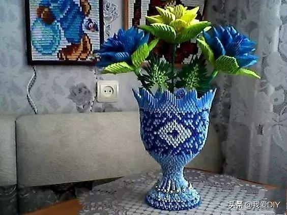 一张三角插纸，小时候肯定玩过，让人一拼就停不下来！附教程