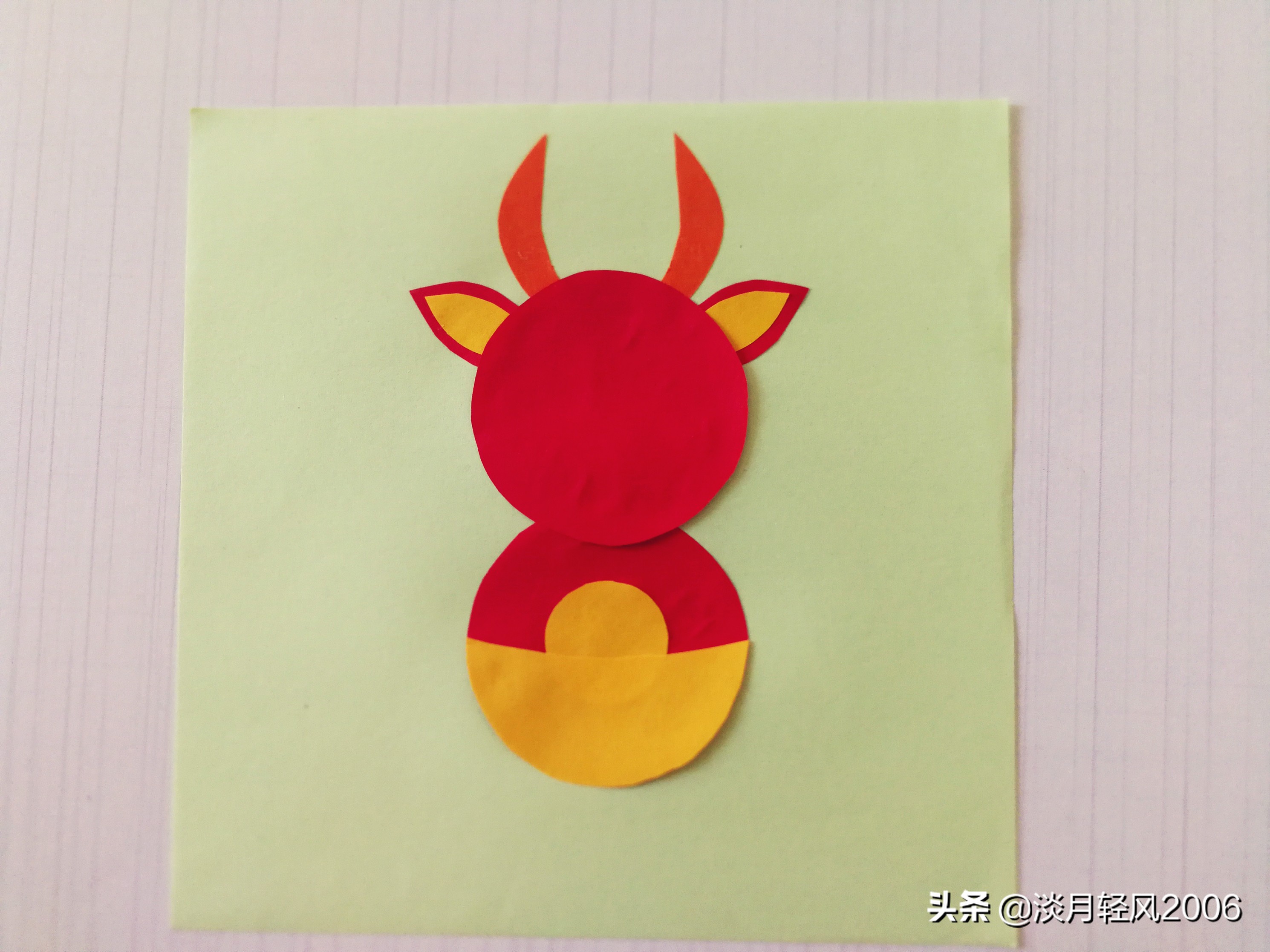 新年贺卡手工2021牛年,2021年牛年贺卡