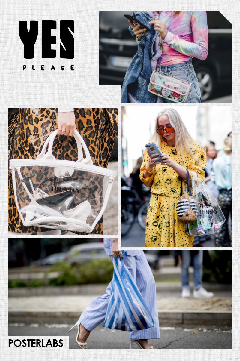 普通包包背腻了，试试“PVC”元素的包包吧，时髦吸睛很高级