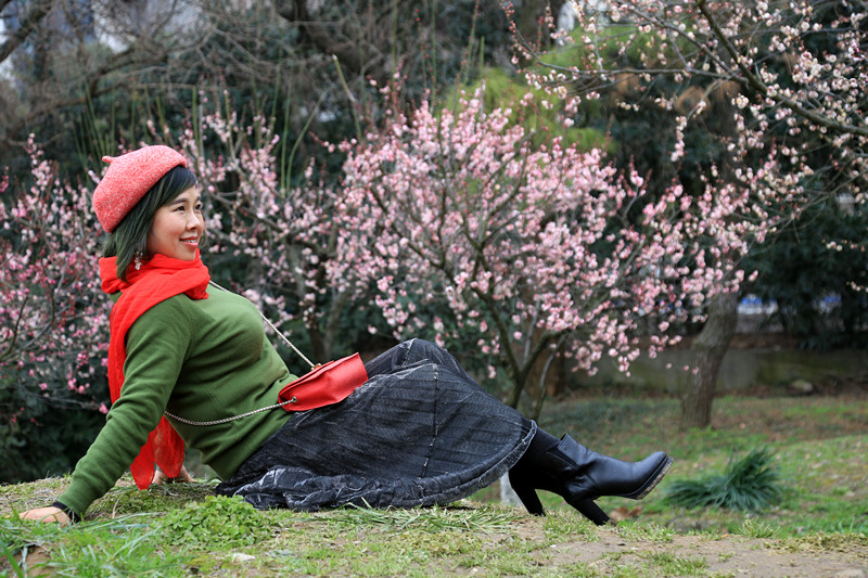 南京古林梅岭，二梅报春；盆景园梅花，婀娜多姿