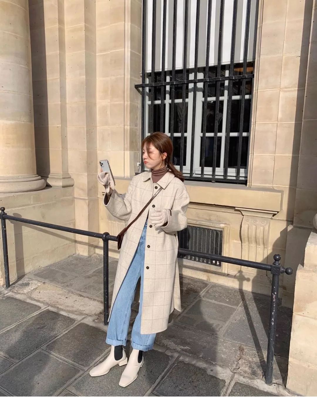 外套+小高领，时髦又保暖