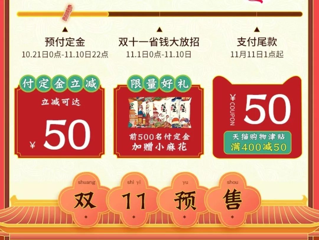 今年淘宝美工集体开大招！双11预售页全是插画和C4D大佬