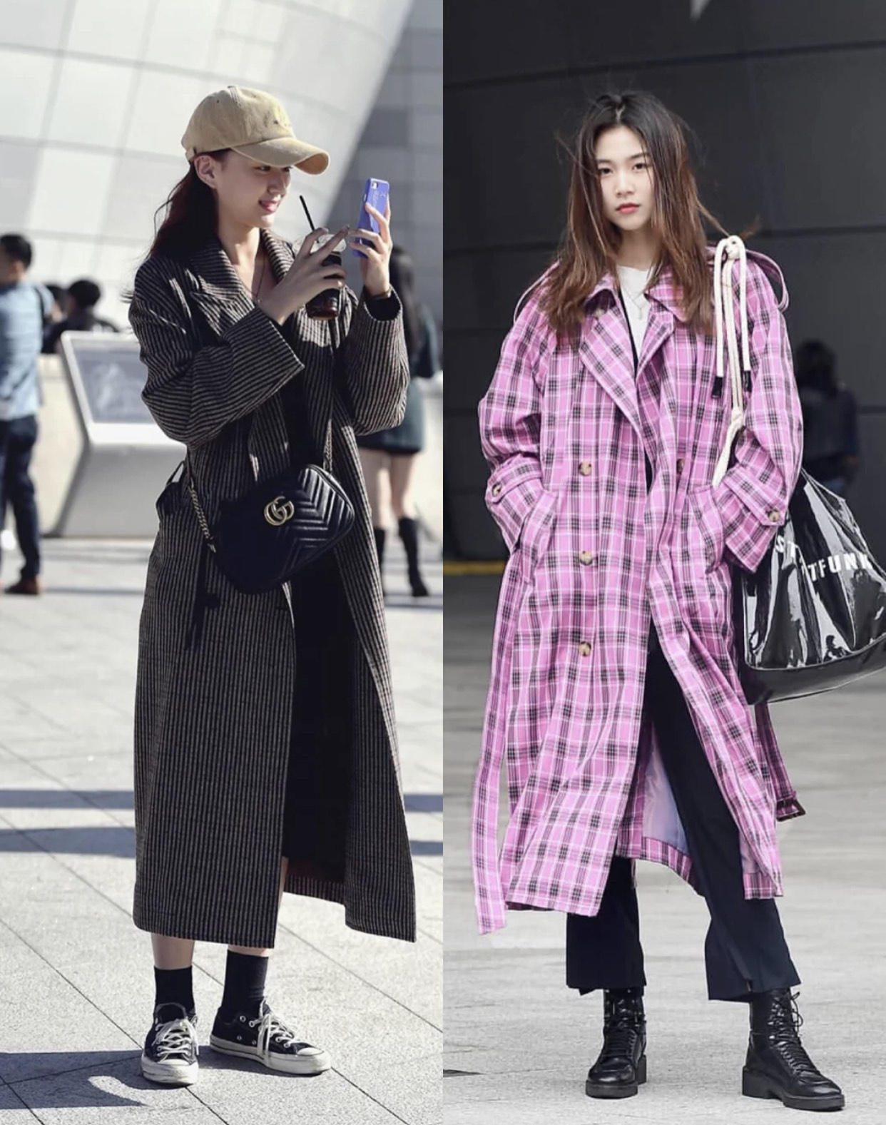 韩国女生穿搭秋短裙,韩国夏季不露腿穿搭