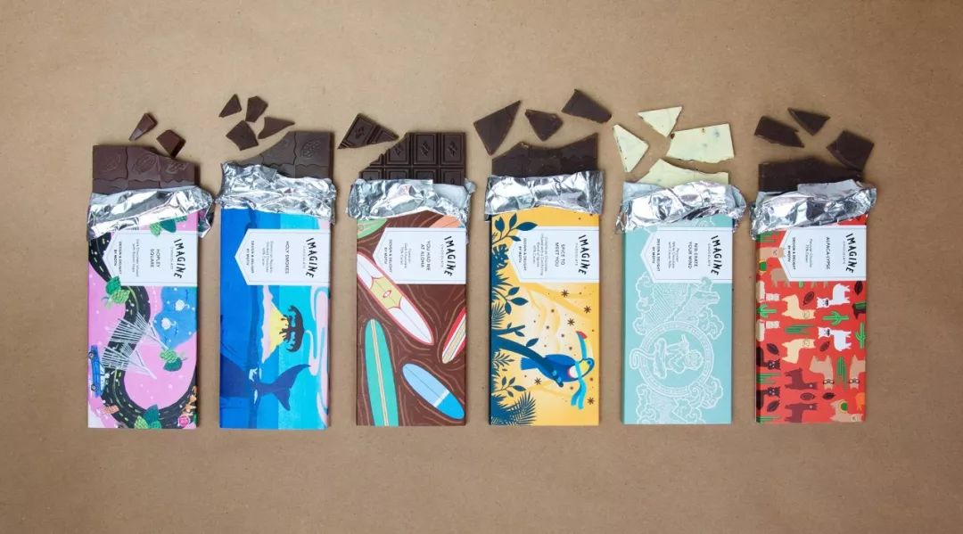 巧克力产品卡通包装设计图,巧克力品牌创意包装