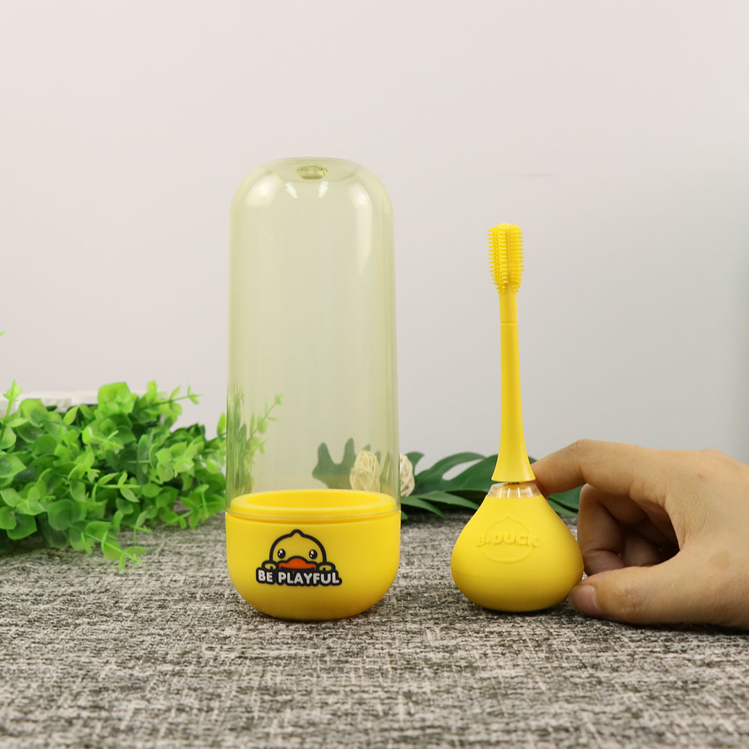 小黄鸭u型牙刷儿童电动牙刷8岁,儿童牙刷2-6岁u型牙刷小黄鸭