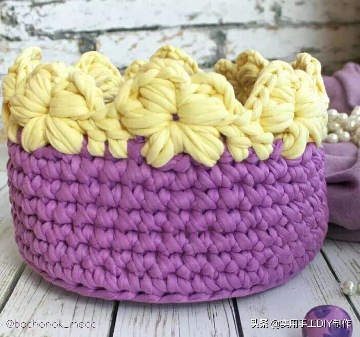 手工用绳子编织篮子简单又好看,怎样手工编篮子