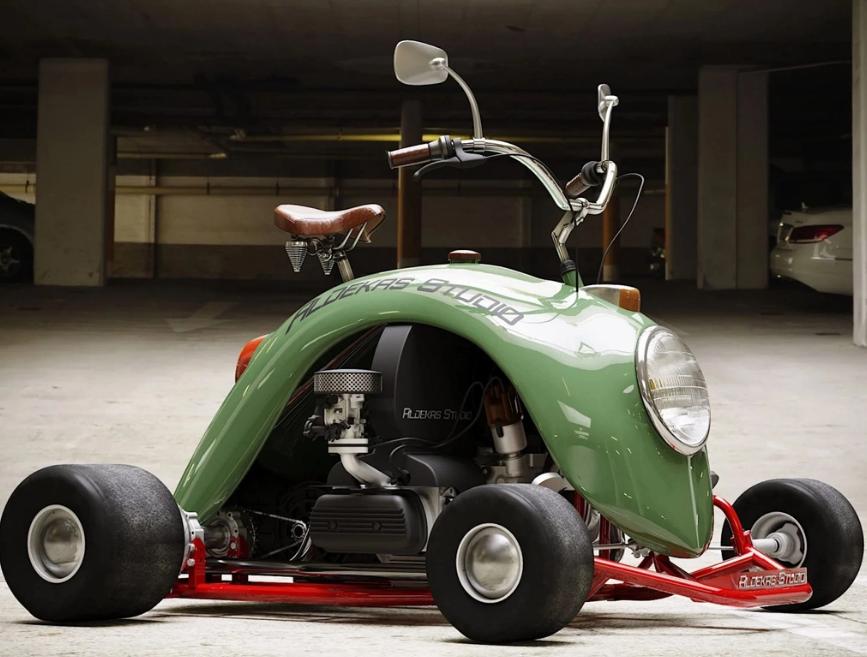 甲壳虫粉色老爷车,迷你甲壳虫车