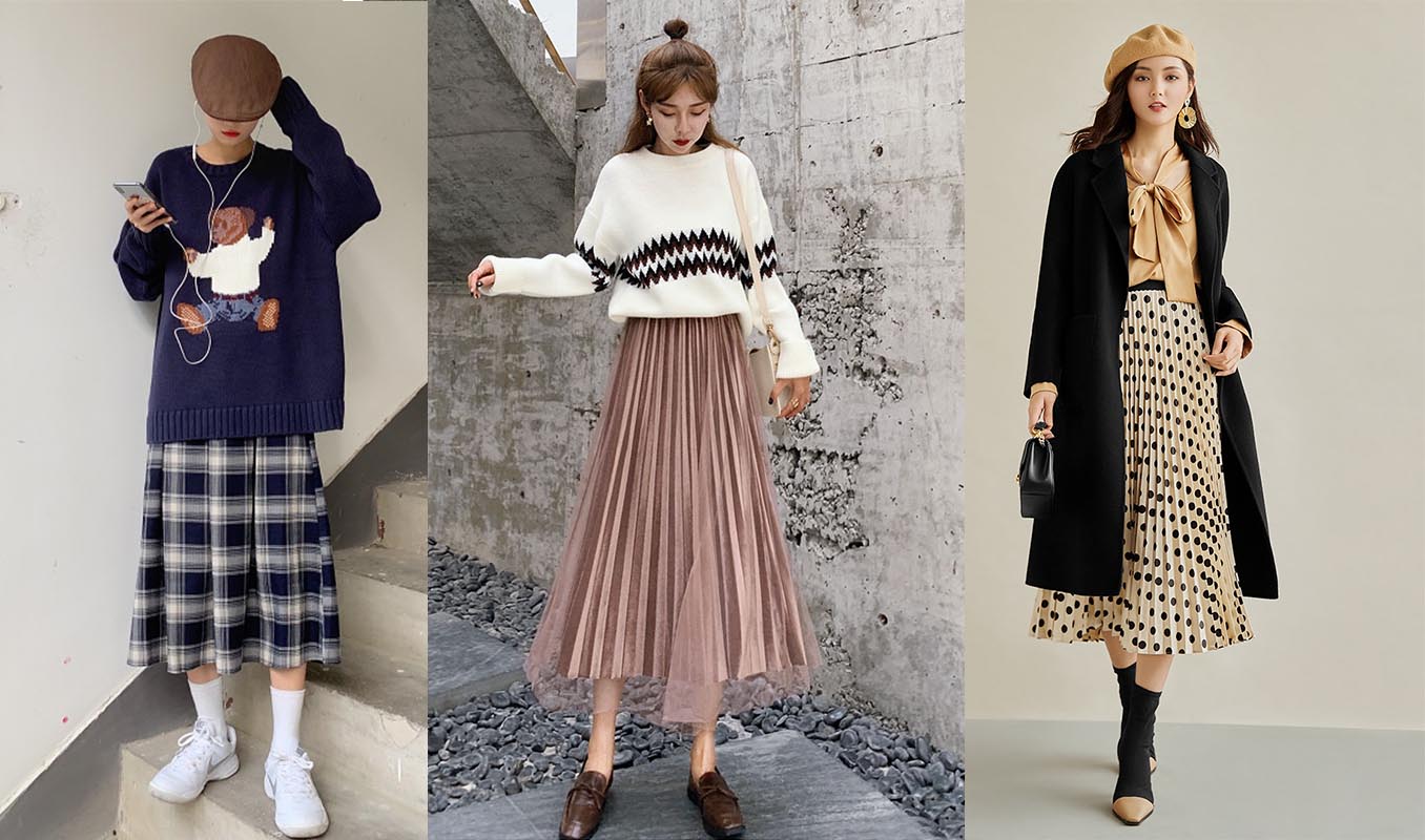 百褶裙腰粗了怎么搭,穿搭百褶裙肩宽