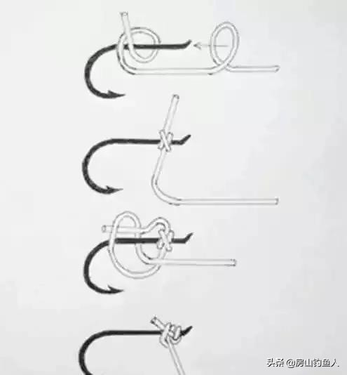钓鱼鱼钩的绑法技巧,鱼钩绑线教程永不脱钩
