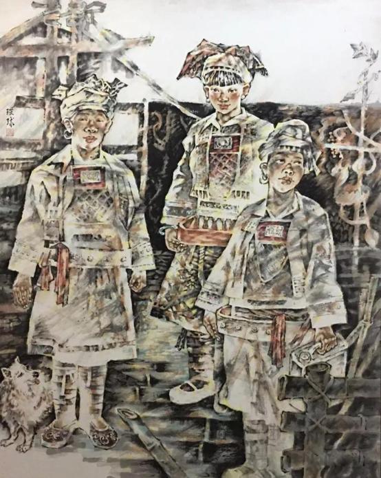 黄环球正在直播,黄环球国画作品