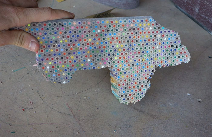 国外大神自己制作吉他,铅笔做吉他