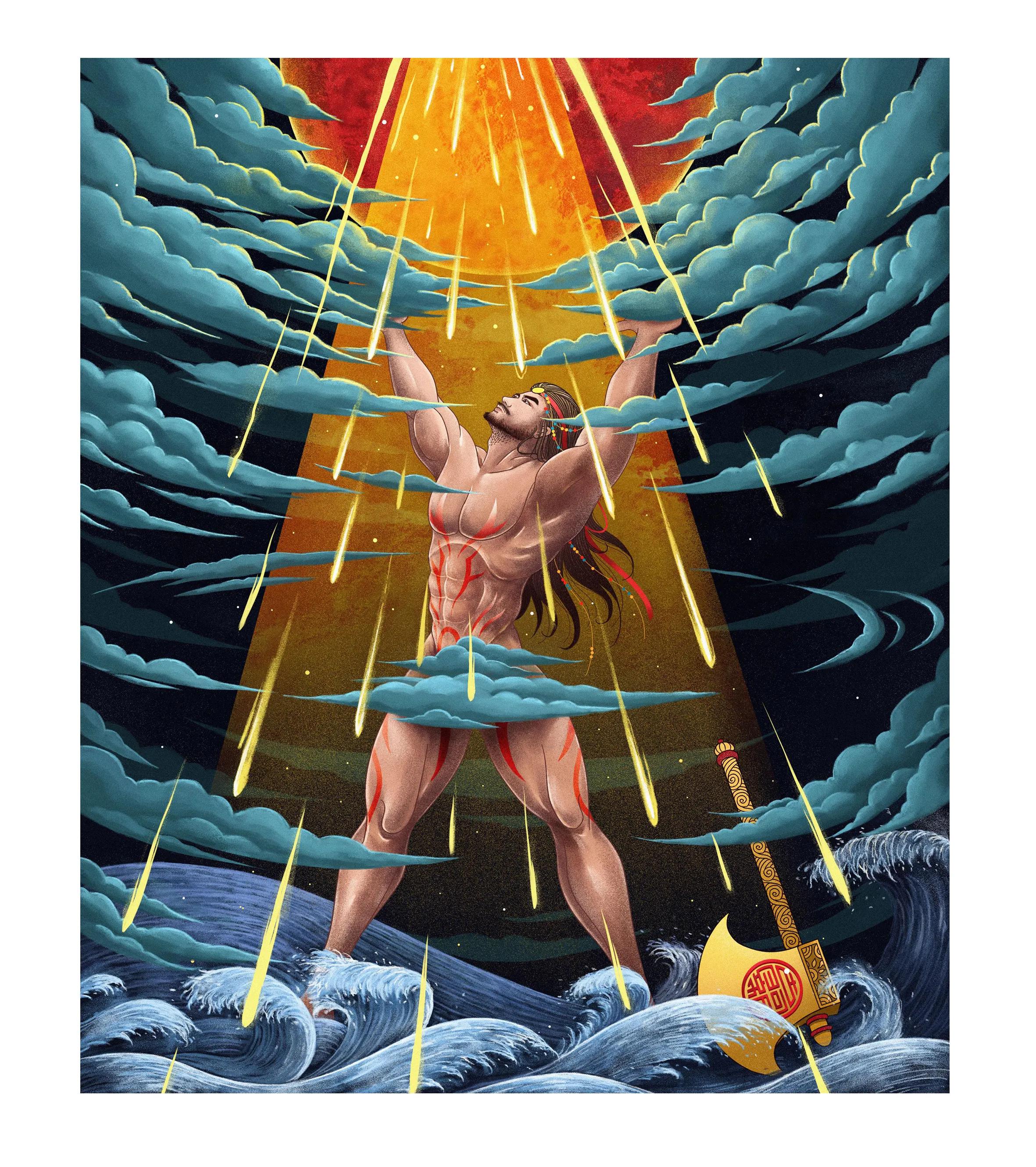 盘古开天辟地的神奇的现象是什么,盘古开天辟地是哪里的神话