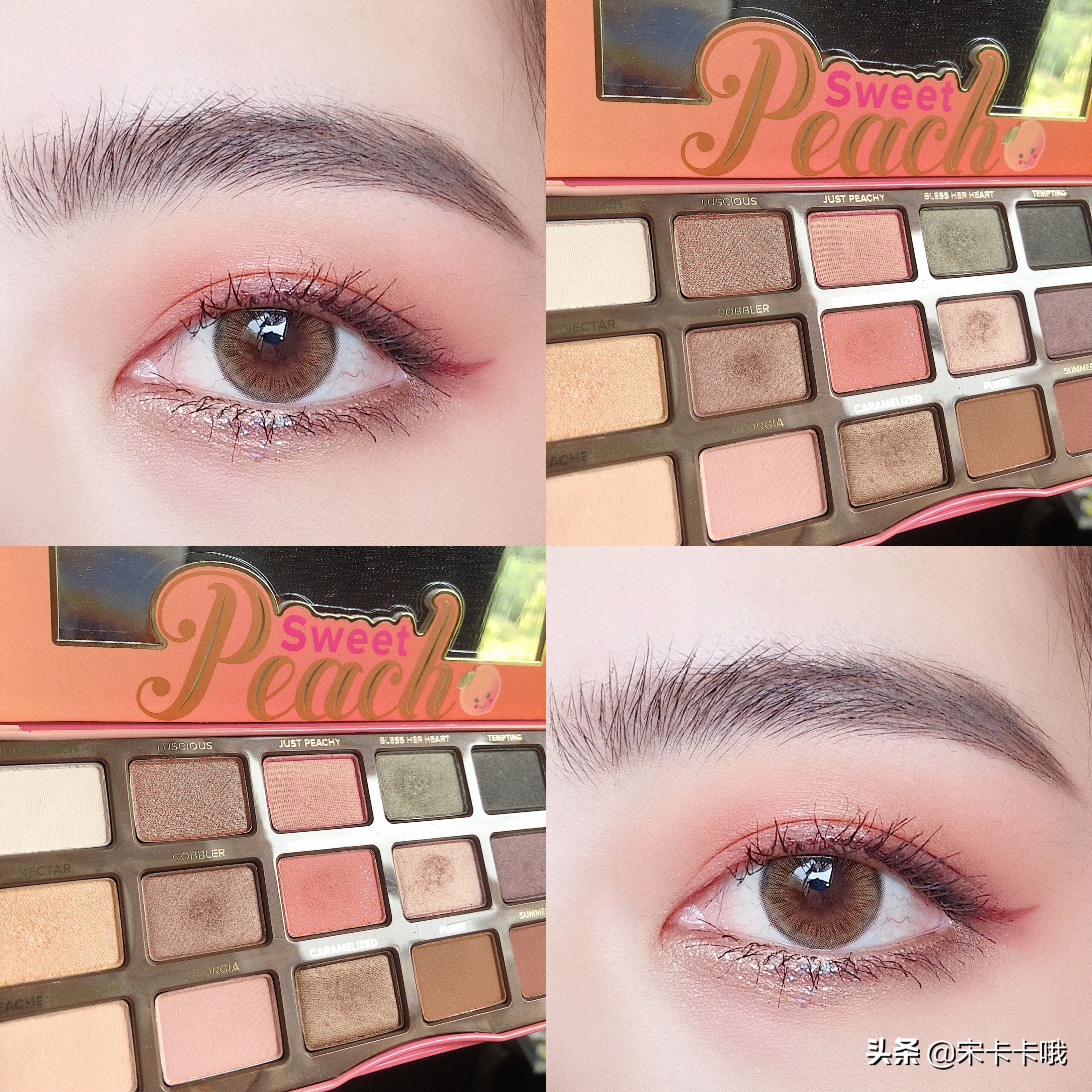 toofaced蜜桃盘法,toofaced蜜桃盘18色