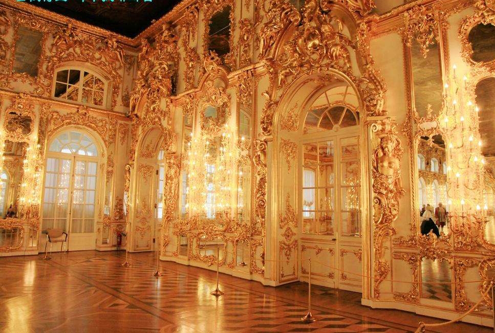 俄罗斯国宝琥珀屋,世界八大奇迹琥珀屋