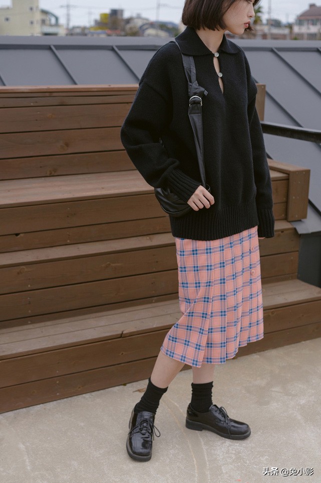 初春半身裙腿,早春加厚半身裙