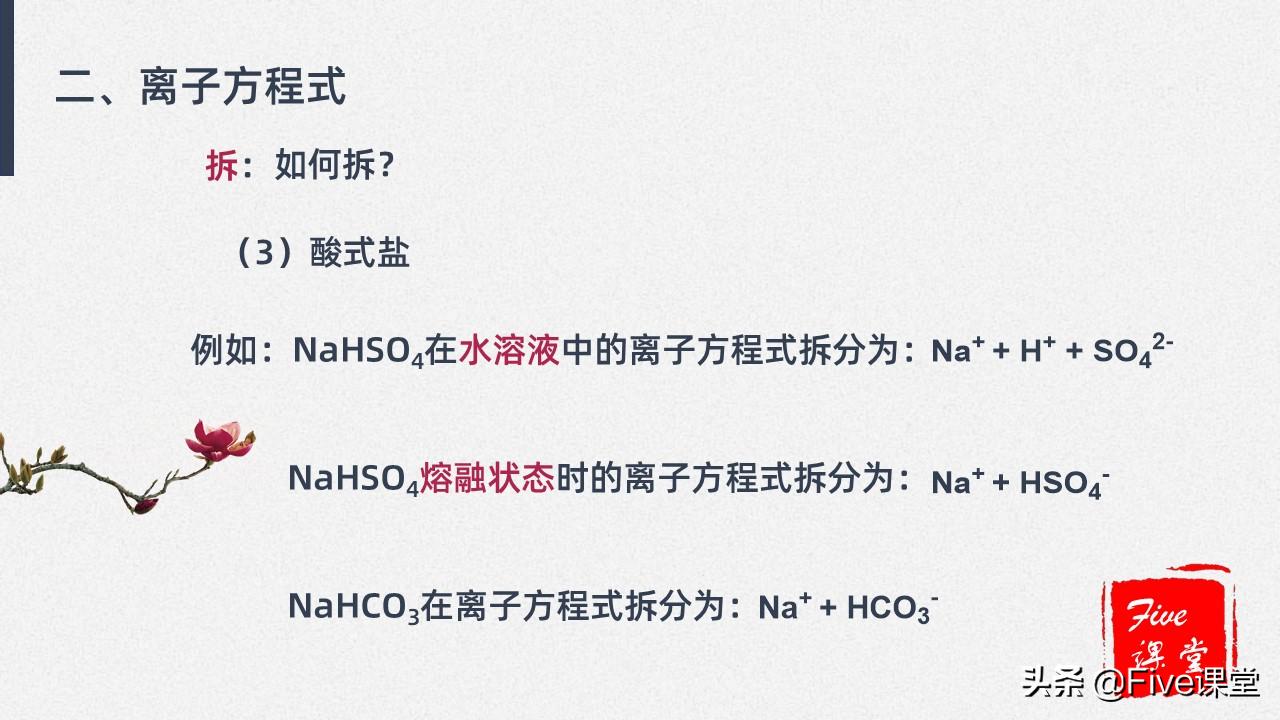 高中化学易错点之离子方程式,高中化学必记离子反应