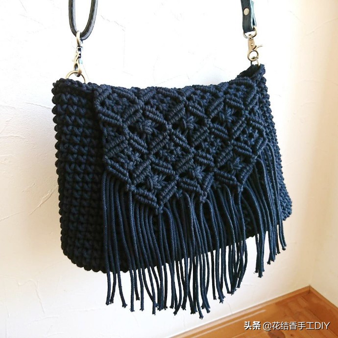 好看的毛线编织小包包,春天里的小包包