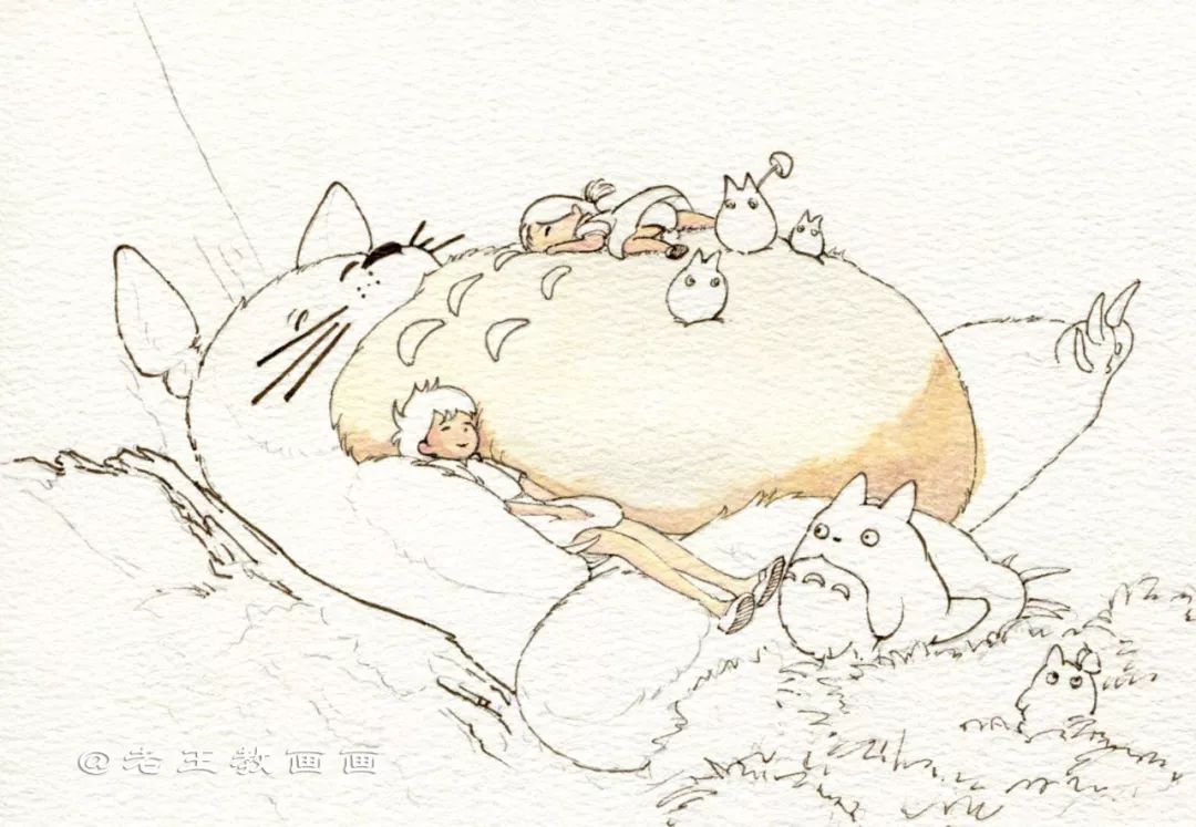 龙猫宫崎骏参考真实龙猫吗,宫崎骏龙猫画画作品