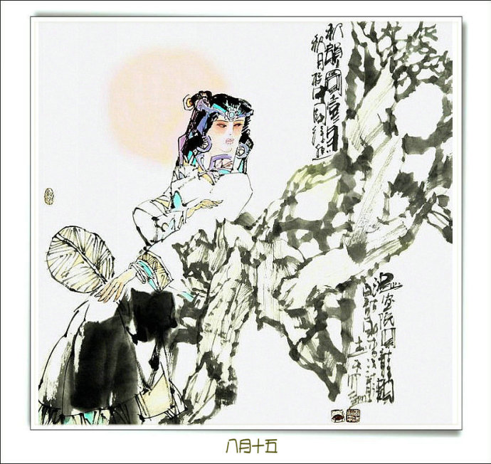 李志远三十张绝美人物画,李智远古风人物画