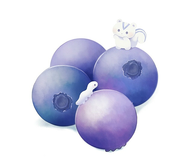 100个水彩美食插画,奈良美食插画