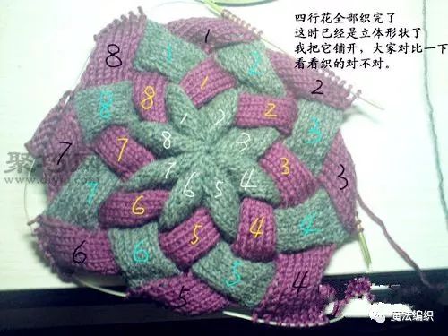 钩针圆形镂空帽子花样图解,简单的老年人毛线帽子织法教程