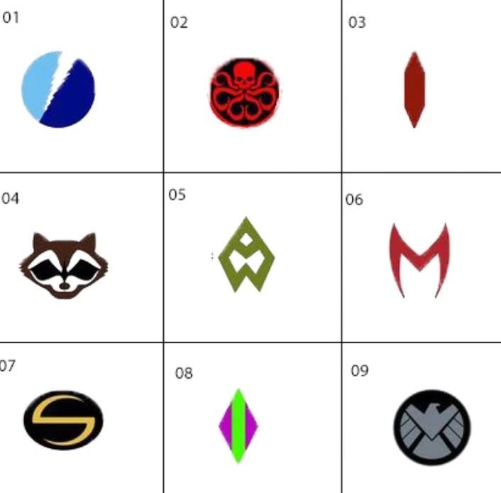 漫威九头蛇标志,漫威神盾局标志