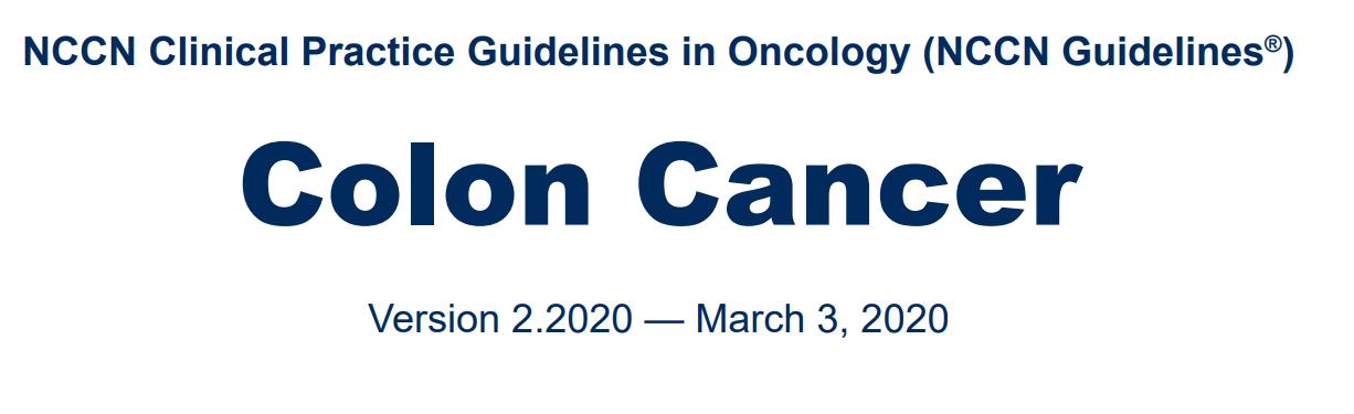 直肠癌nccn指南中文版,直肠癌治疗指南2020年版本