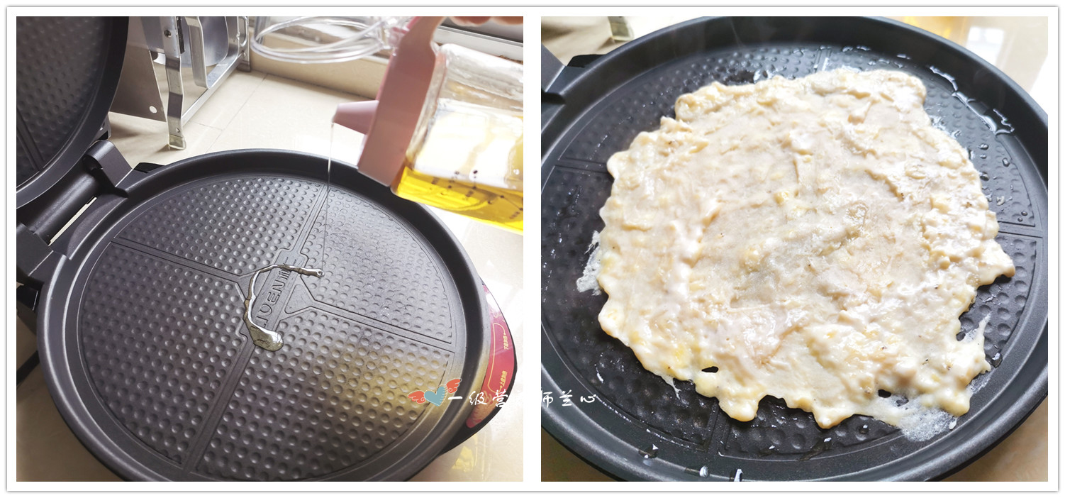 香蕉薄饼的做法儿童早餐,香蕉薄饼不加奶