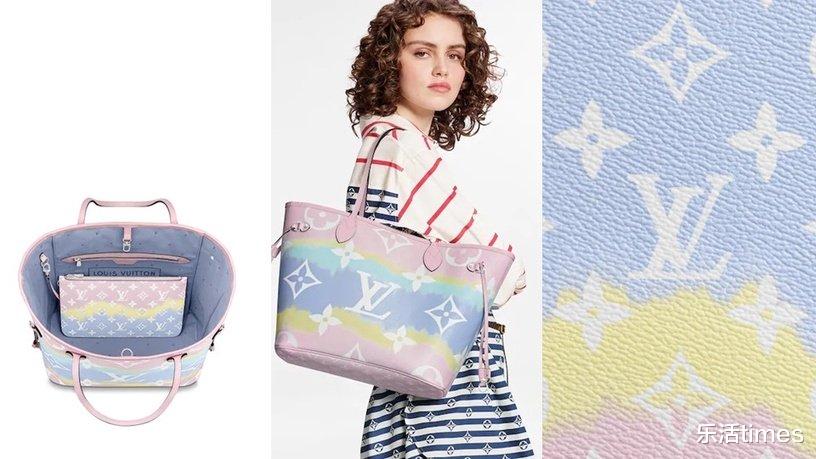 lv夏季扎染限定包,lv夏季新款蓝色扎染