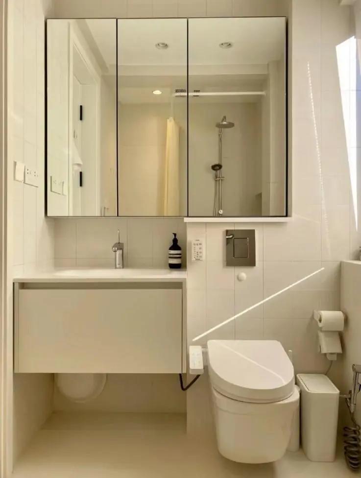 卫生间装修不能错过的浴室柜,小的卫生间如何选浴室柜