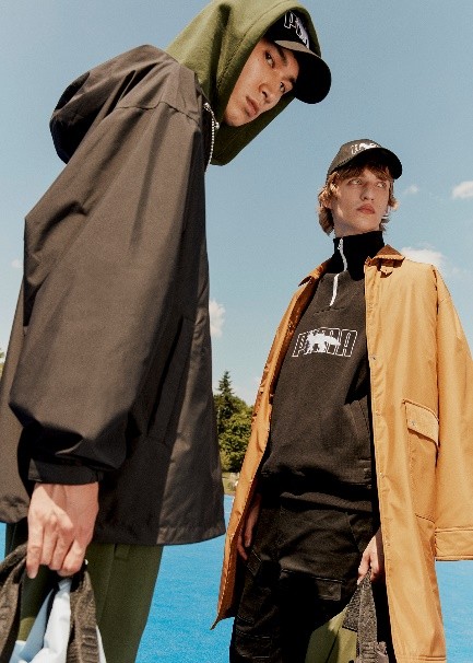 puma联名maisonkitsune经典针织渔夫帽,pumaxmaisonkitsune联名棉服