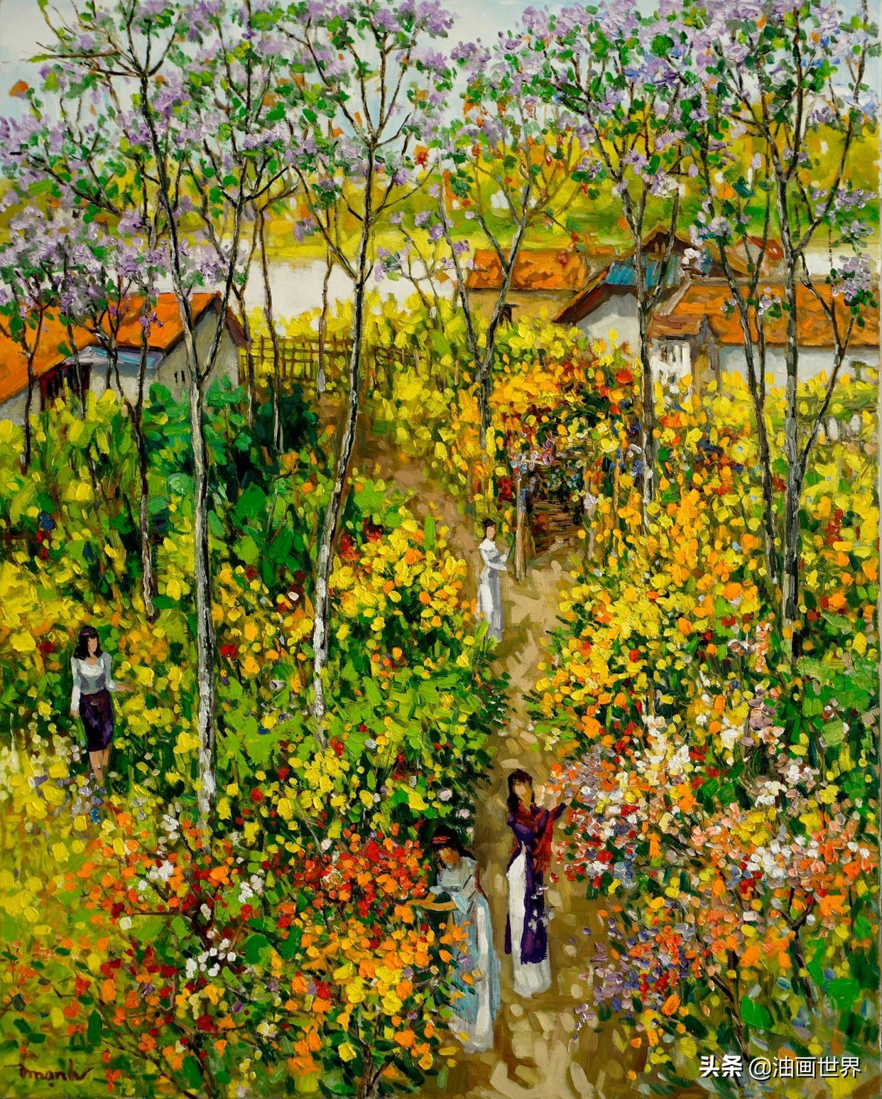 越南最惊艳的画家,越南画家dangvancan作品图片