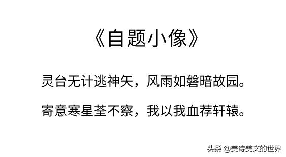 鲁迅写过的最经典的诗摘抄,鲁迅最经典的10首诗值得一读再读