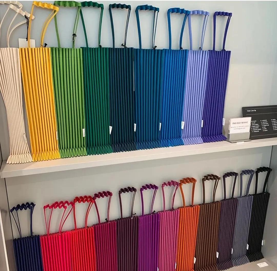 菱格褶皱链条包三宅一生,三宅小众菱格包