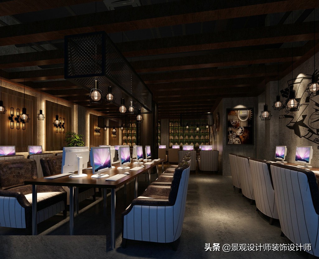 网咖设计效果图,网咖设计图哪找