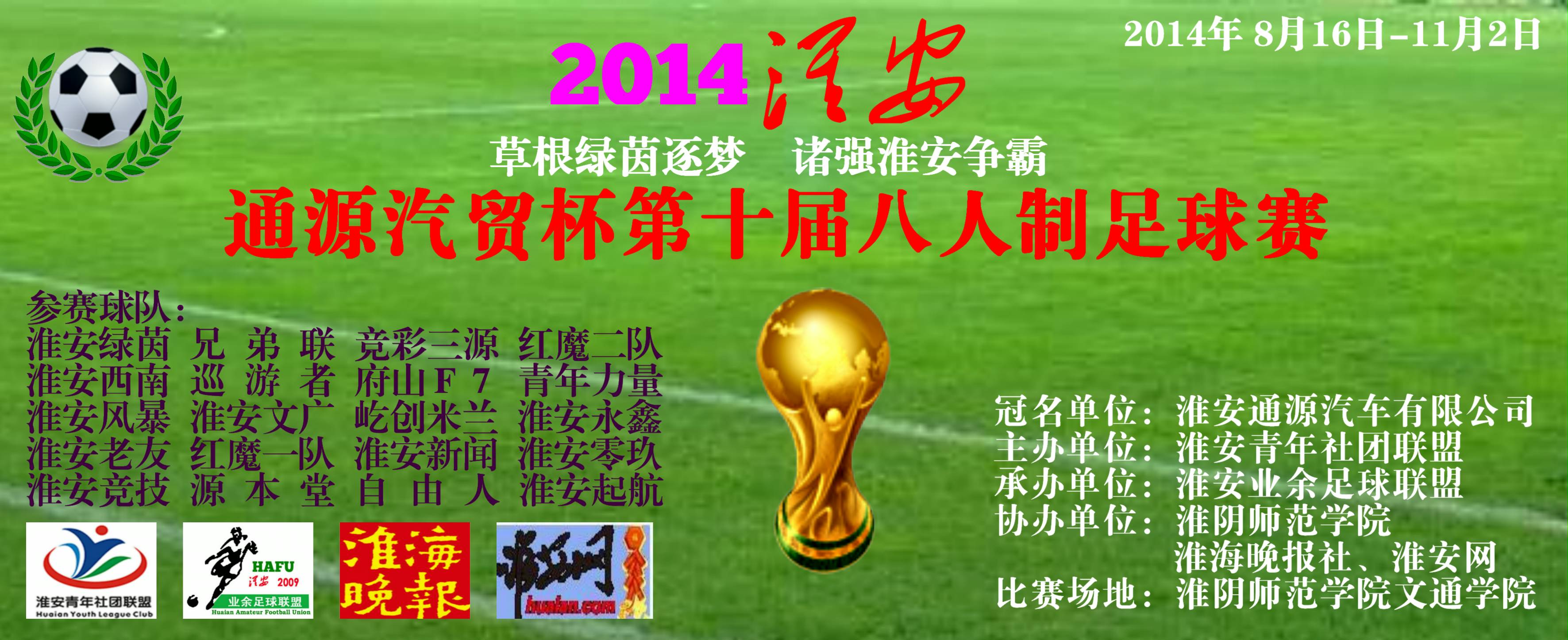 淮安市第十届足球赛,2023年八人制足球赛